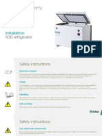 SDD refrigerator: Installation