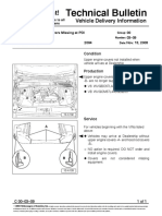 Vw.tb.00!03!09 Engine, Upper Covers Missing at PDI