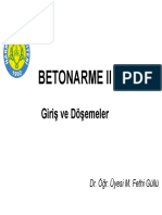 1.PDF BETONARME II - Kirişli Plak Döşemeler