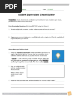 Student Exploration: Circuit Builder: Rebecca Rodriguez 5/7/2021