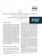 Motor Cortex Stimulation For Central and Neuropathic Pain: Current Status