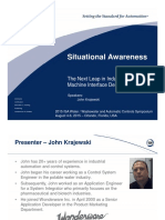 Situational Awareness: The Next Leap in Industrial Human Machine Interface Design