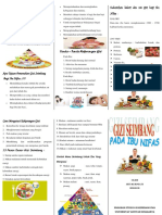 Leaflet Gizi Ibu Nifas