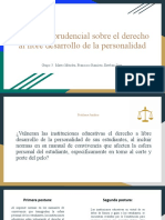 Linea Jurisprudencial - Derecho Al Libre Desarrollo de La Personalidad