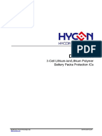 Hy2120 Data Sheet: 2 - Cell Lithium-Ion/Lithium Polymer Battery Packs Protection Ics