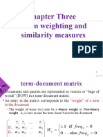 Chapter Three Term Weighting and Similarity Measures