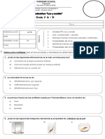 Evaluación, Terceros, Luz y Sonido