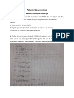 Actividad de Aprendizaje-Taller de Amortización Con Cuota Fija