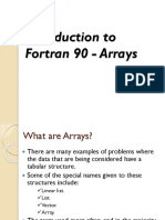 Lecture 4 - Fortran Arrays