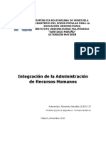 Integracion de La Administracion de Recursos Humanos (Adm Personal 2do Trabajo)