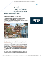 Artículo - COSTA RICA Y EL ESPEJISMO DEL TURISMO - Giorgio Trucchi