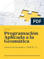 Presentacion - Curso - Programación Aplicada A La Geomática