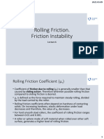 L6 Rolling Friction - Friction Instability - 2021