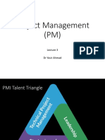 Project Management (PM) : DR Yasir Ahmad