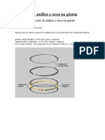 Posición de Anillos o Aros en Pistón