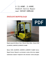 Instant Download: Hyster E160 (J1.60XMT, J1.80XMT, J2.00XMT) Forklift Service Repair Factory Manual INSTANT DOWNLOAD
