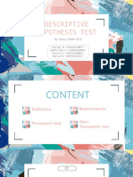 Descriptive Hypotesis Test