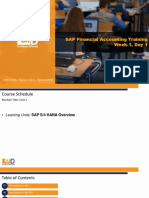 SAP Financial Accounting Training Week-1, Day 1