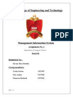 Sharif College of Engineering and Technology: Management Information System