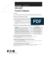 C440-COM-ADP Communication Adapter: Installation Leafl Et IL04210006E
