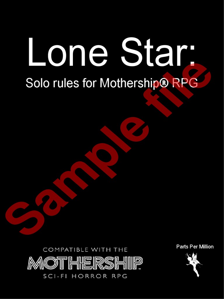 Lone Star:: Sample File | PDF | Odor | Taste