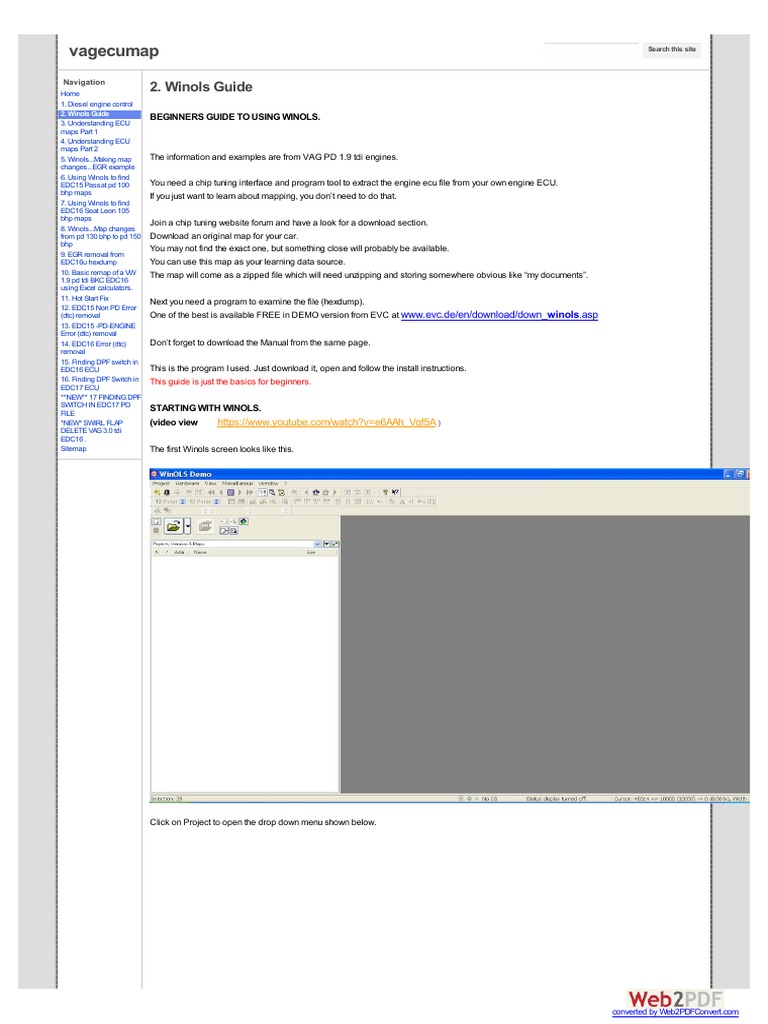 2 Winols Guide Pdf Computer File Cartesian Coordinate System