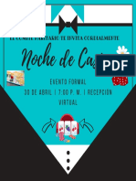 Invitación Noche de Casino