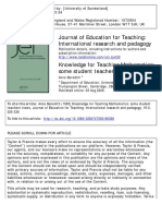 Journal of Education For Teaching: International Research and Pedagogy