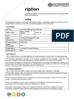 Job Description: Section A: Job Profile