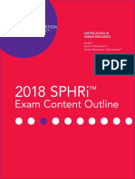 Hrci Sphri-Exam-Content-Outline 2018 Readonly