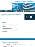 Opentext™ Content Suite Viewer 7.5: Mark Farlin, Christine Musil