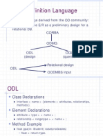 Object Definition Language (ODL) Design