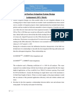 Assignment-One Advanced Surface Irrigation System Design