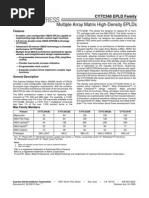 Multiple Array Matrix High-Density Eplds: Cy7C340 Epld Family