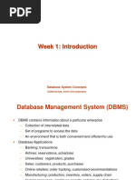 Week 1: Introduction: Database System Concepts