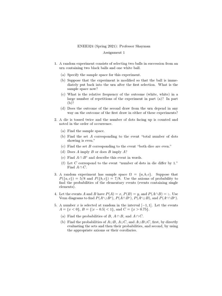 HW 1 | PDF | Numbers | Mathematical Logic