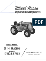 WheelHorse GT 14 Parts and Accesories Manual