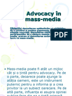 Advocacy în mass-media
