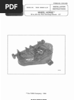 WheelHorse 36 Inch Rear Discharge Deck Installation Instructions 78305