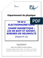 Tp 2 IPSA Loi de Biot Et Savart Helmoltz 2010-2011 (1)