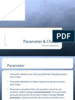 6 Parameter Choice