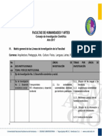 Líneas de Investigación de La Humanidades y Artes 2019 PDF 9