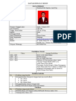 Daftar Riwayat Hidup Hendrizal Edi Saputra