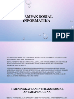 Dampak Sosial Informatika