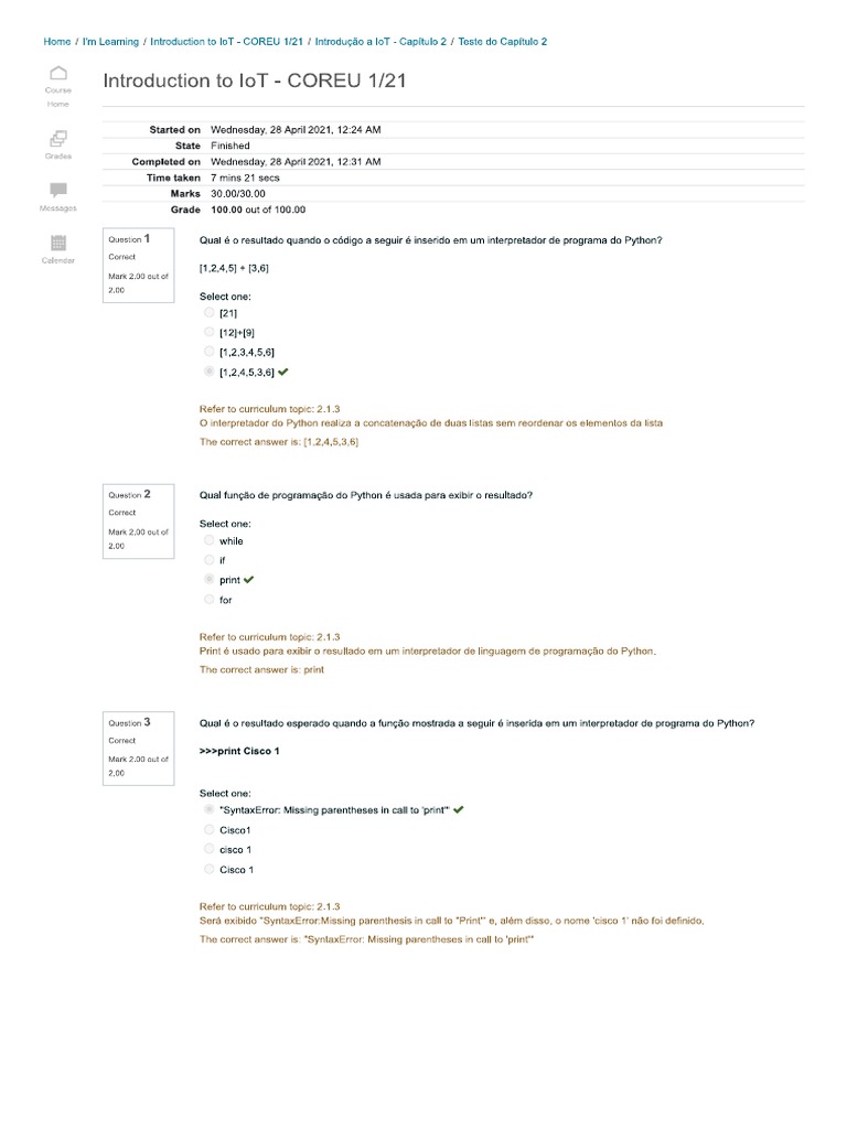 Curso Iot Capítulo 2 Cisco Pdf