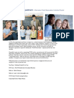 CSN Education Department - : Alternative Field Observation Activities Packet