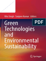 Green Technologies and Environmental Sustainability by Ritu Singh, Sanjeev Kumar (Eds.)