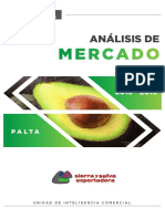 Análisis de Mercado - Palta 2015 - 2019 Todo Info