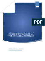 Evidencia 3 Informe Identificacion de Las Tecnologias de La Informacion-JOSE LUIS