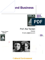 Culture and Business: Prof. Atul Tandan
